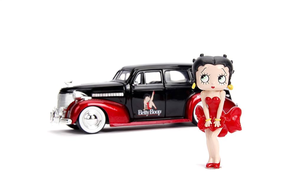 Betty Boop & 1939 Chevy Master Deluxe- 1: 24 Die-Cast